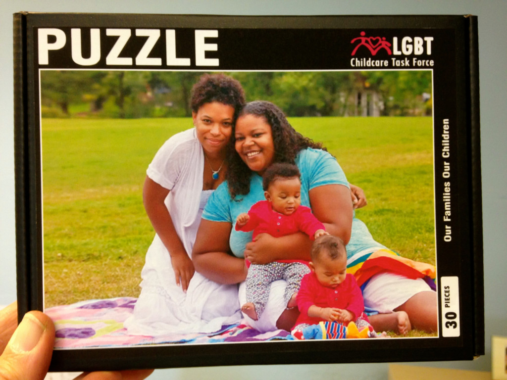 Seattle Lesbian & Gay Childcare Taskforce Puzzle. [PHOTO CREDIT: Polly Pagenhart]